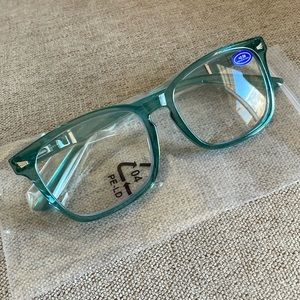 Blue-Green Women's Fashion Reading Glasses 2.50